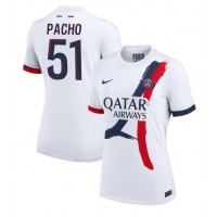 Camiseta Paris Saint-Germain Willian Pacho #51 Segunda Equipación Replica 2024-25 para mujer mangas cortas